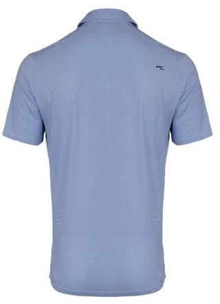 KJUS Hollow Pima Print pánske polo, white/catamaran