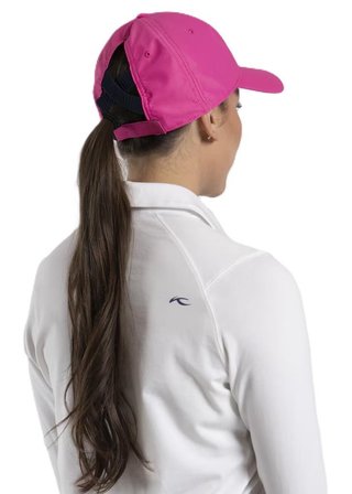 KJUS Women Dual Ponytail dámska kšiltovka, peony/atlanta blue