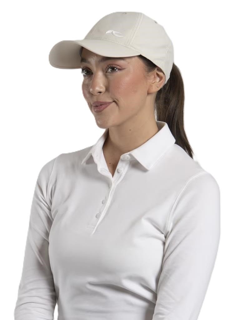 KJUS Women Dual Ponytail dámska šiltovka, oyster/white