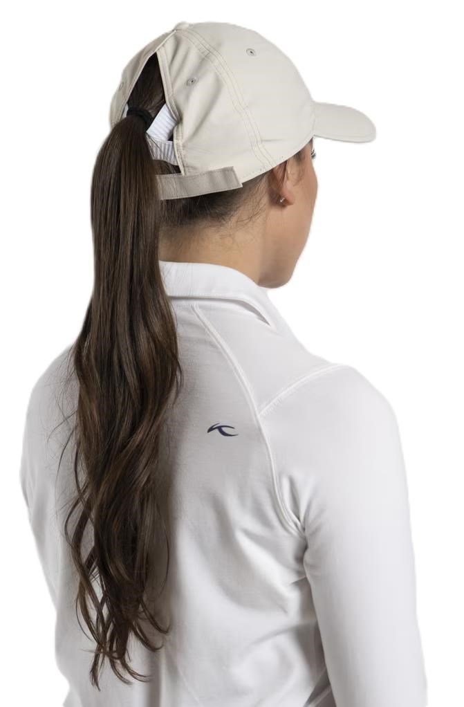 KJUS Women Dual Ponytail dámska šiltovka, oyster/white