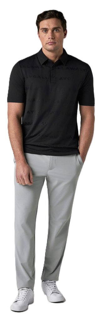 Callaway Mid Century Jacquard pánske polo, antracitové