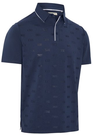 Callaway Mid Century Jacquard pánske polo, medieval blue
