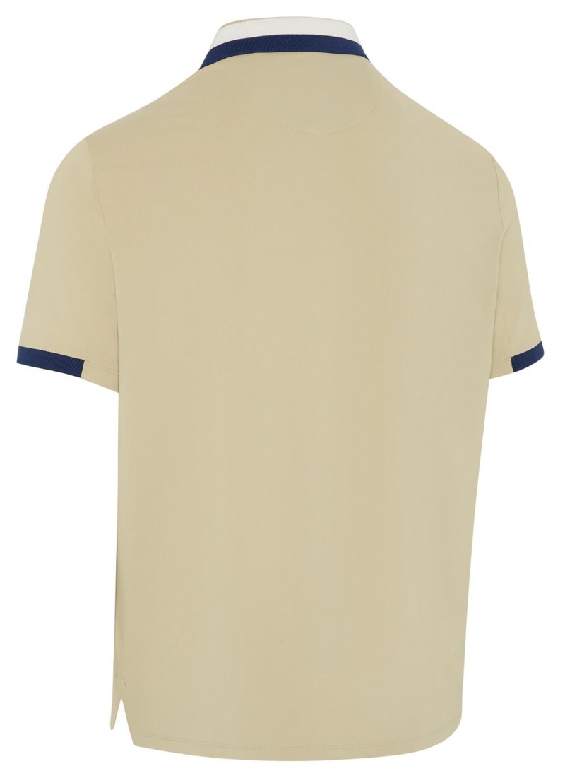 Callaway Mid Century Striped Rib Collar pánske polo, fields of rye