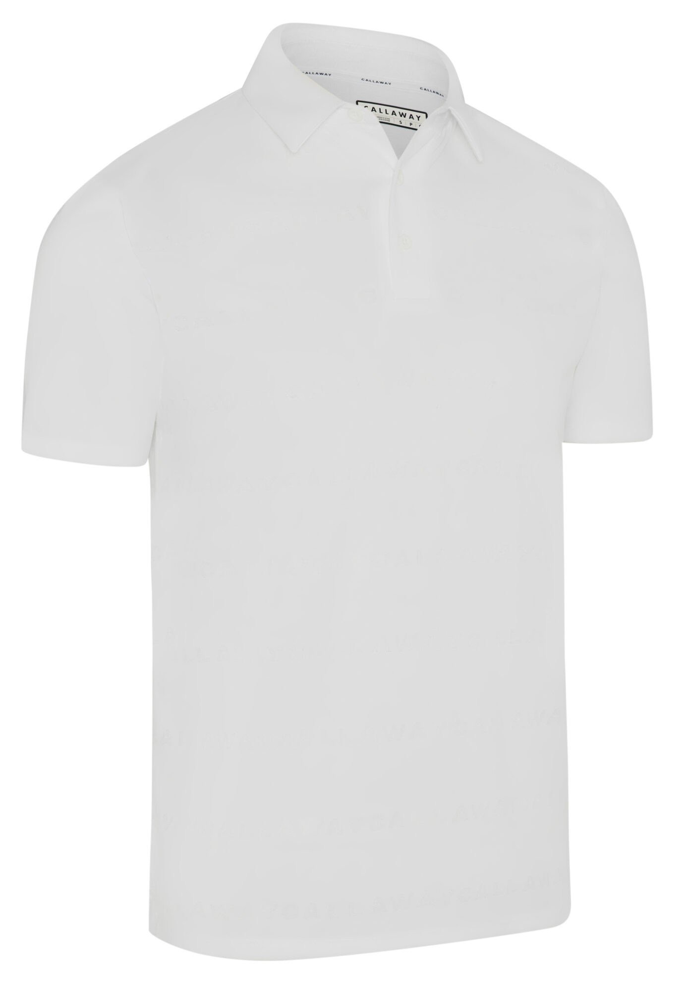 Callaway Mid Century Jacquard pánske polo, bright white