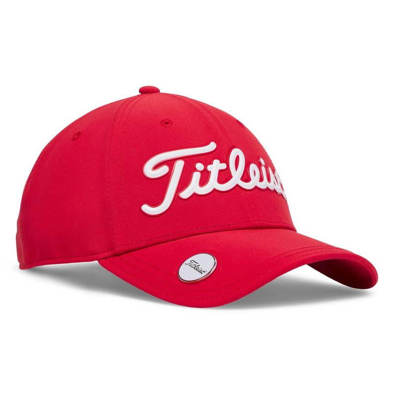 Titleist Players Ball Marker pánska kšiltovka, červeno/biela