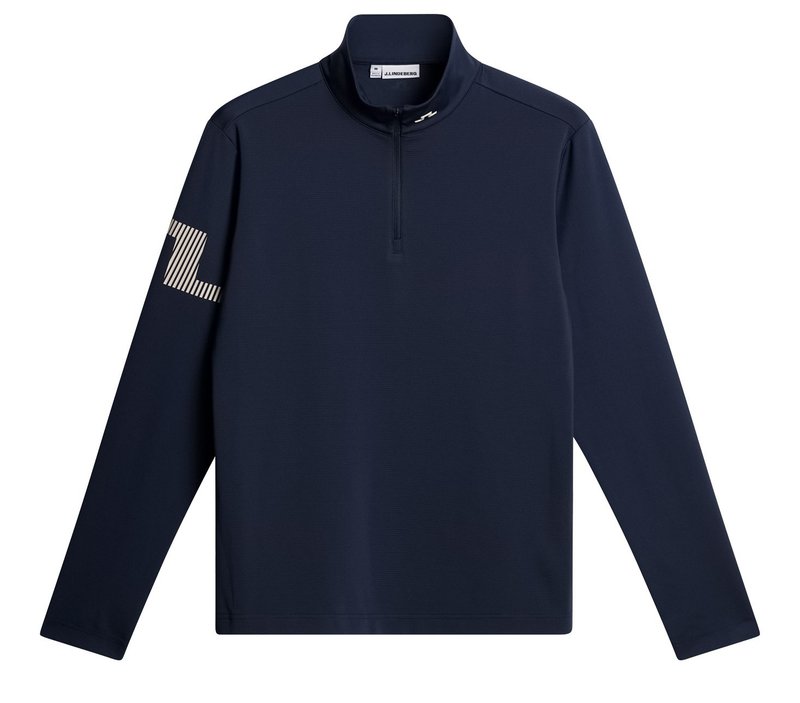 J.Lindeberg Heath Strike Mid Layer pánska mikina, JL Navy