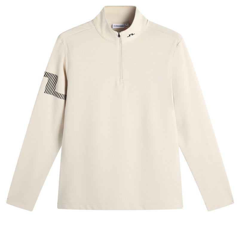 J.Lindeberg Heath Strike Mid Layer pánska mikina, moonbeam