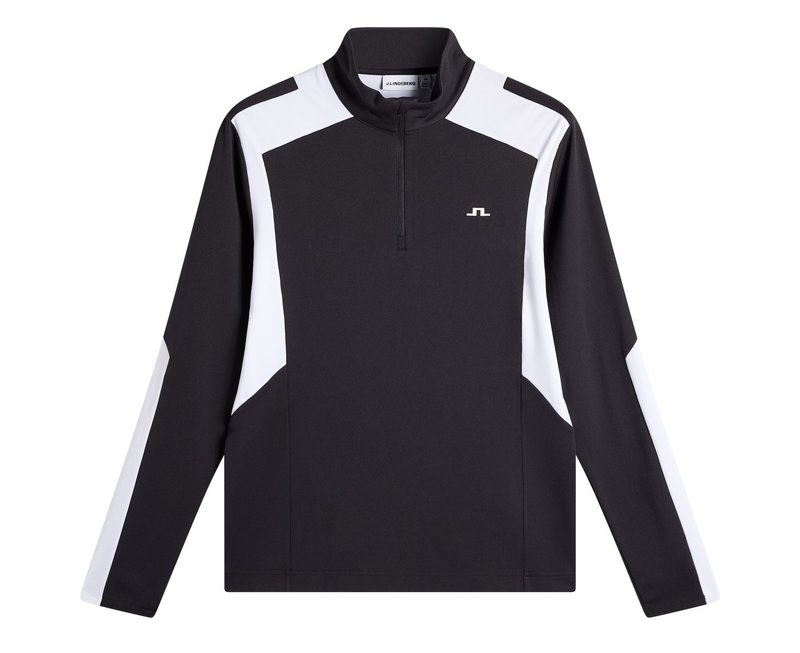 J.Lindeberg Lukas Quarter Zip pánska mikina, čierna
