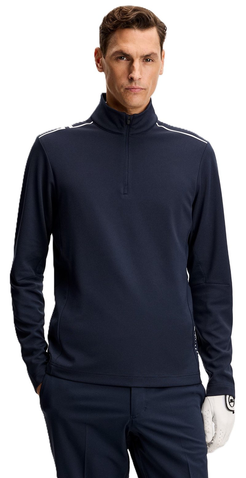 J.Lindeberg Leon Quarter Zip pánska mikina, JL Navy