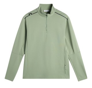 J.Lindeberg Leon Quarter Zip pánska mikina, hedge green