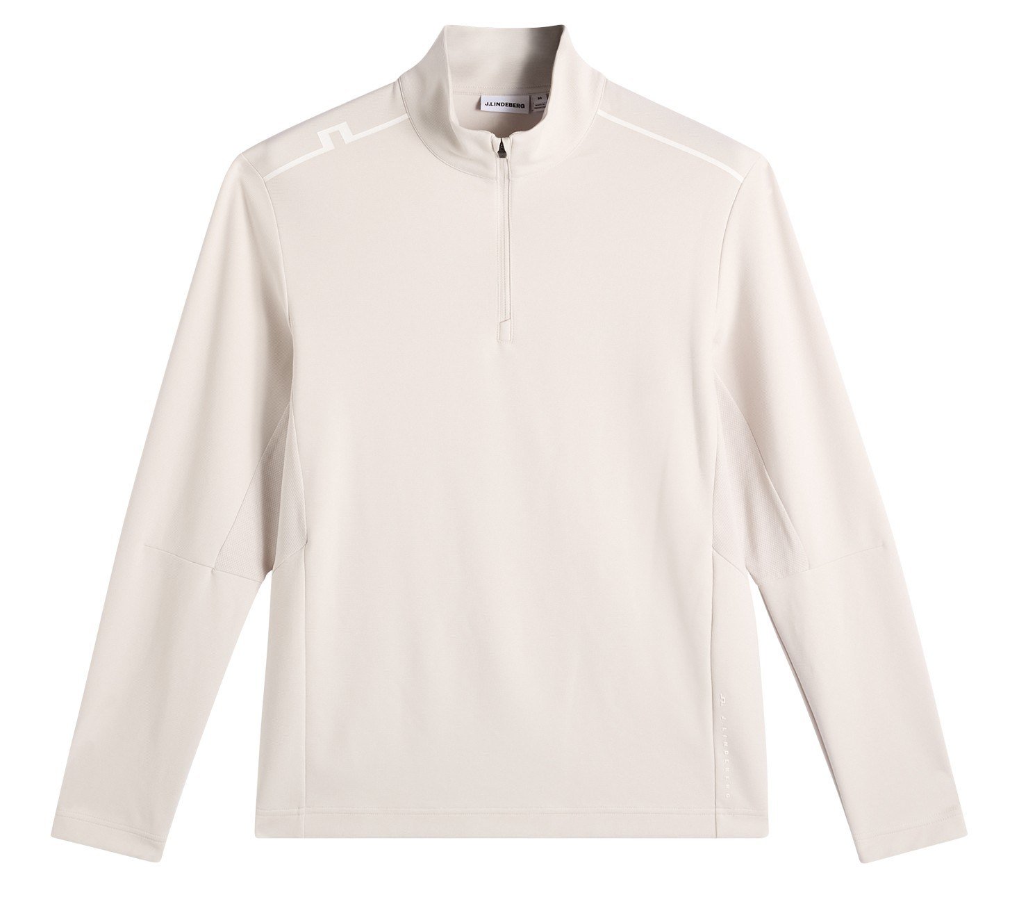 J.Lindeberg Leon Quarter Zip pánska mikina, moonbeam