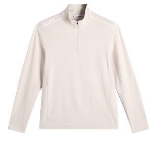 J.Lindeberg Leon Quarter Zip pánska mikina, moonbeam