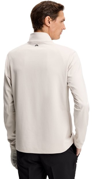 J.Lindeberg Leon Quarter Zip pánska mikina, moonbeam