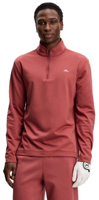 J.Lindeberg Clide Quarter Zip pánska mikina, apple butter