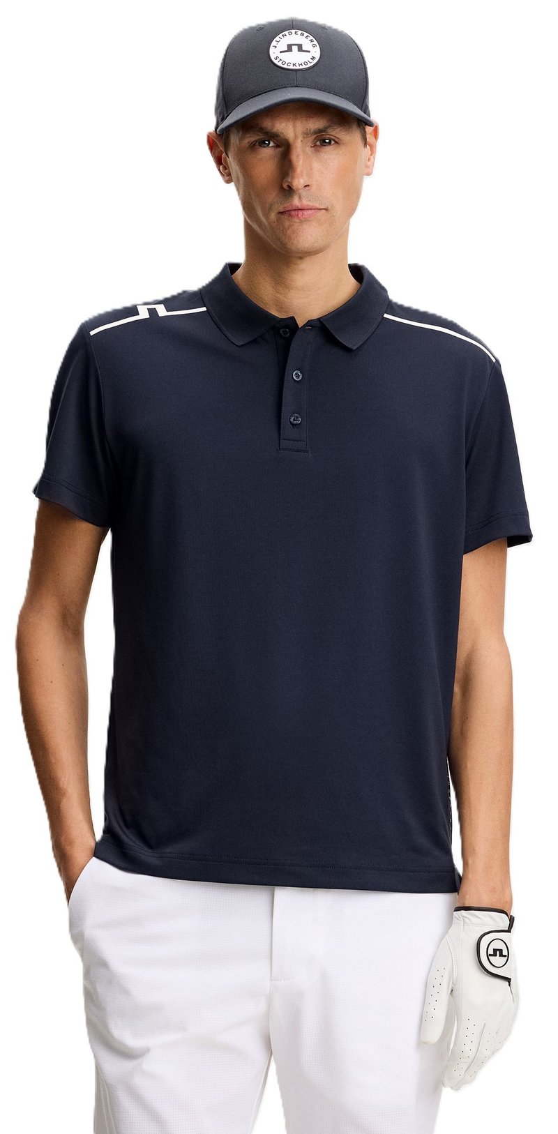 J.Lindeberg Lionel pánske polo, JL Navy