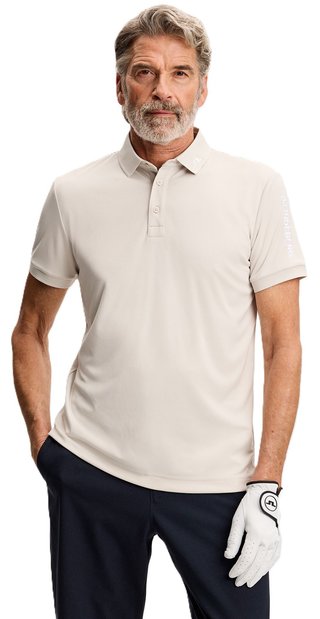 J.Lindeberg Tour Tech Slim Fit pánske polo, moonbeam
