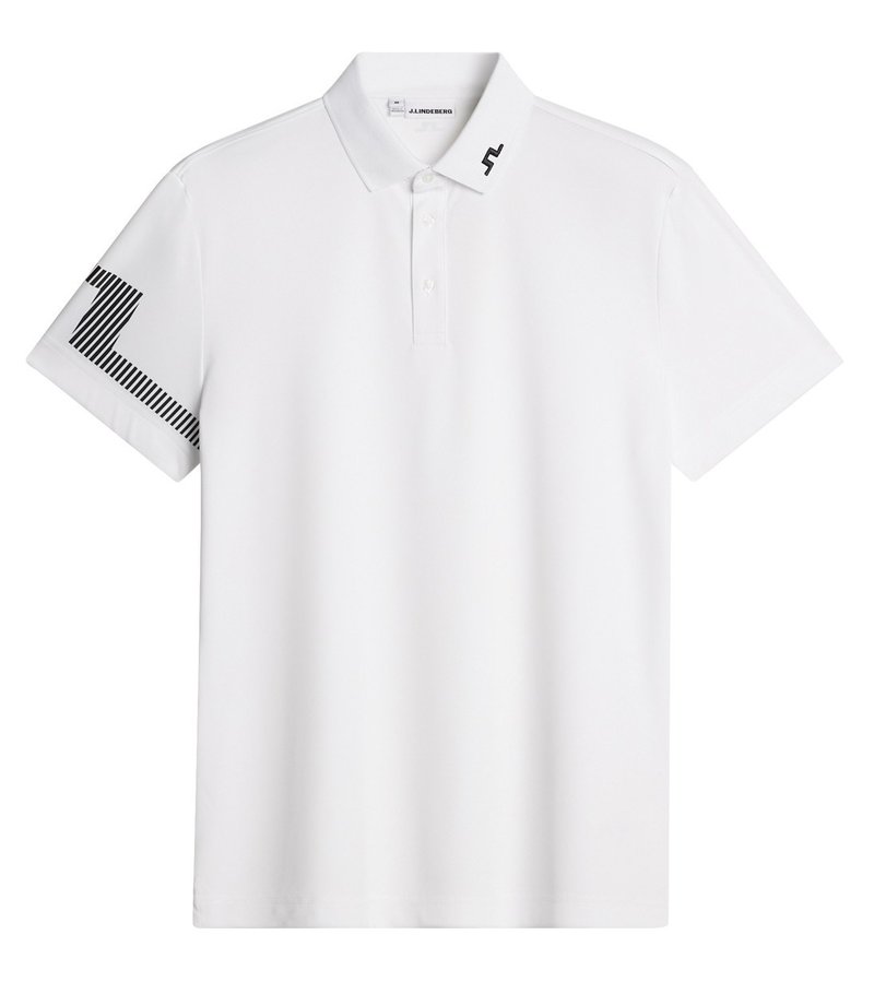 J.Lindeberg Heath pánske polo, biele