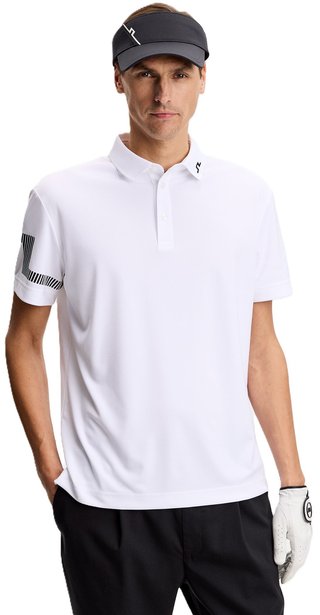 J.Lindeberg Heath pánske polo, biele