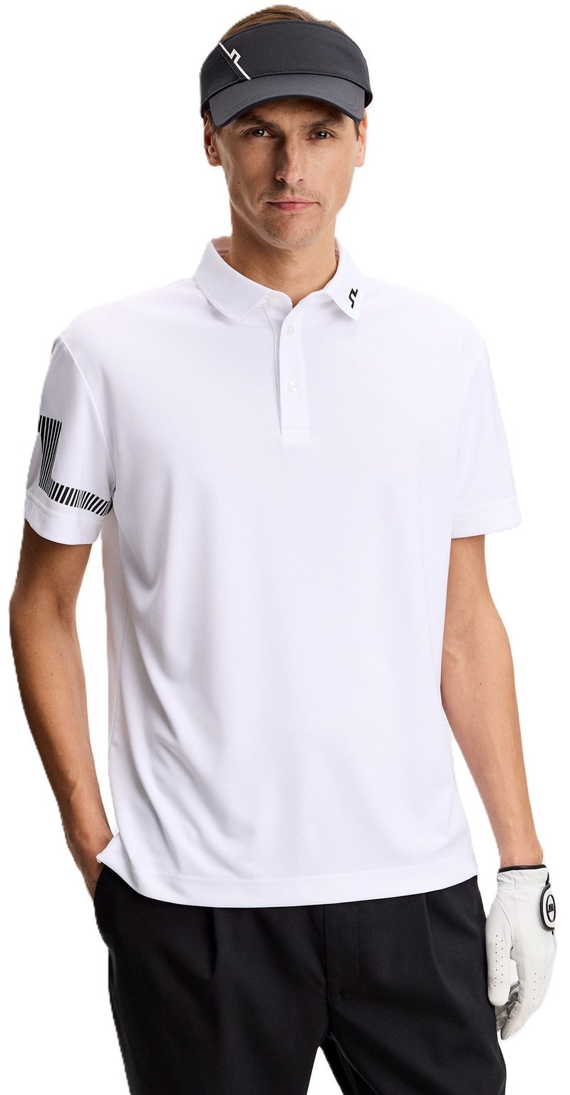 J.Lindeberg Heath pánske polo, biele