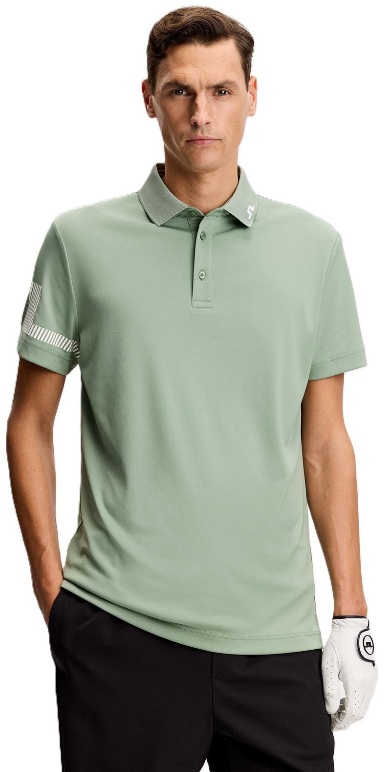 J.Lindeberg Heath pánske polo, hedge green