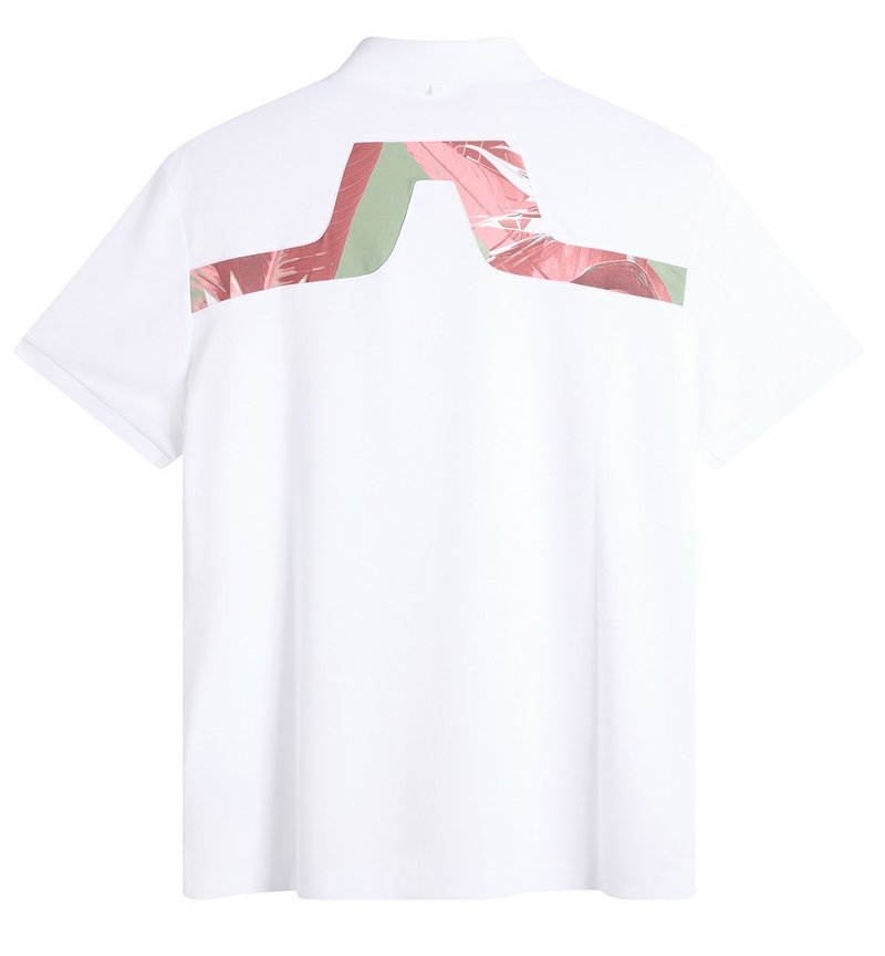J.Lindeberg KV Print pánske polo, paradise hedge green