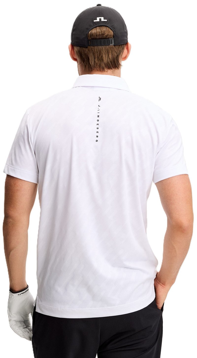 J.Lindeberg Wilhelm pánske polo, biele
