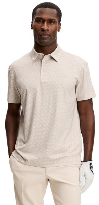 J.Lindeberg Tod Print pánske polo, flight bridge moonbeam