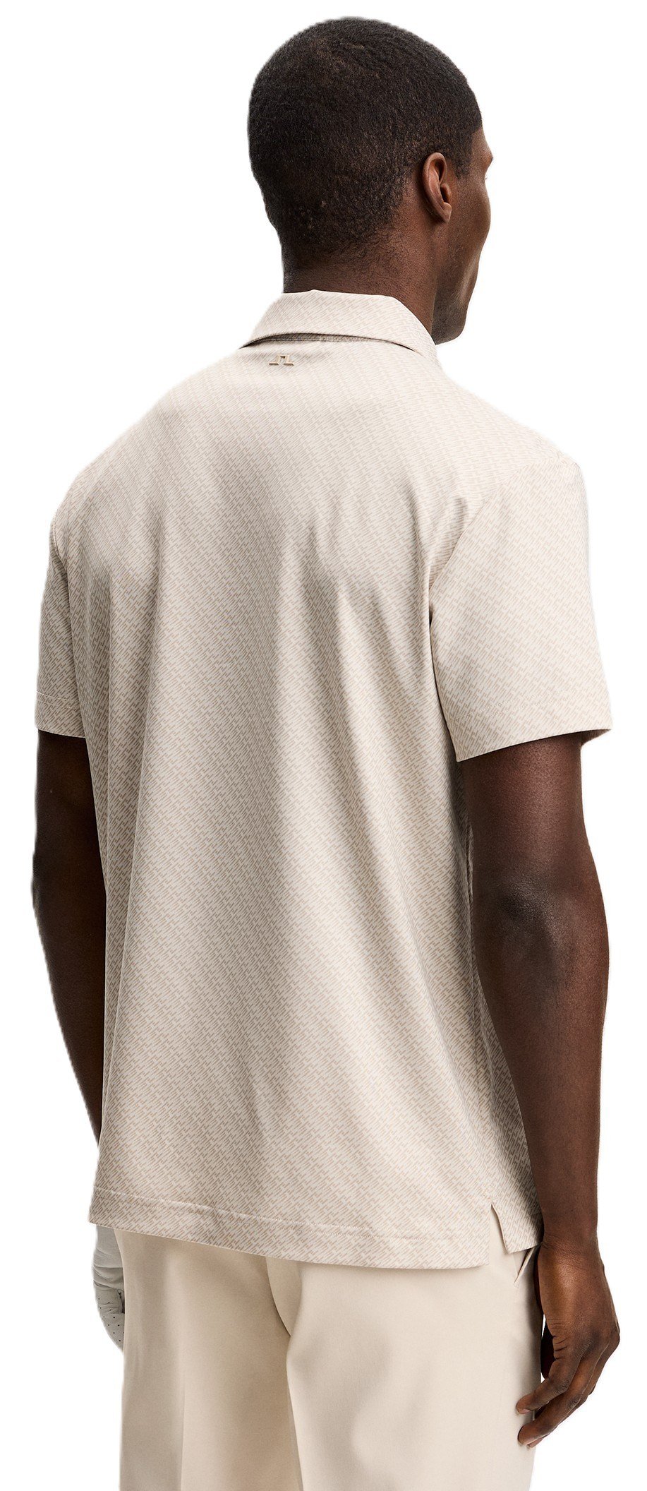 J.Lindeberg Tod Print pánske polo, flight bridge moonbeam