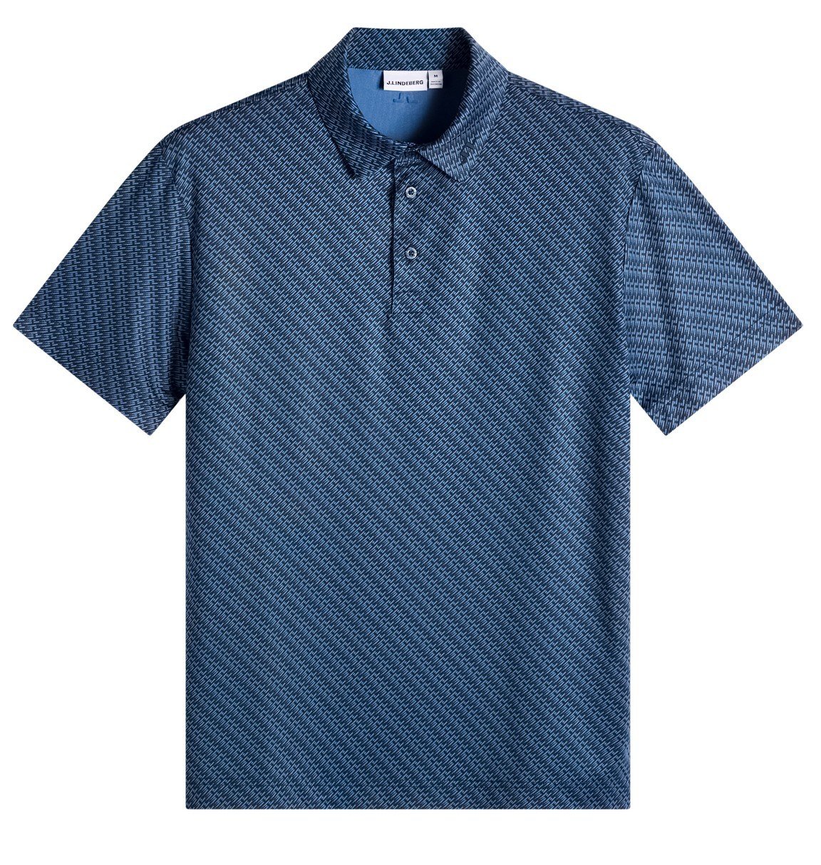 J.Lindeberg Tod Print pánske polo, flight bridge navy fed