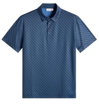 J.Lindeberg Tod Print pánske polo, flight bridge navy fed