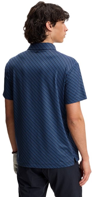 J.Lindeberg Tod Print pánske polo, flight bridge navy fed