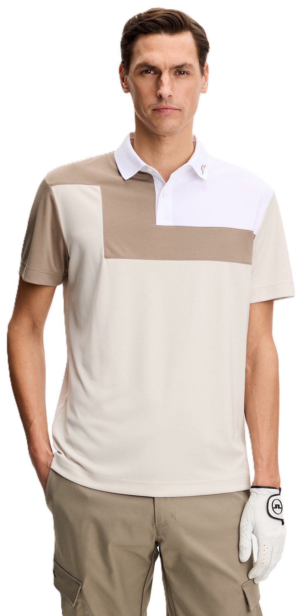 J.Lindeberg Rody pánske polo, moonbeam