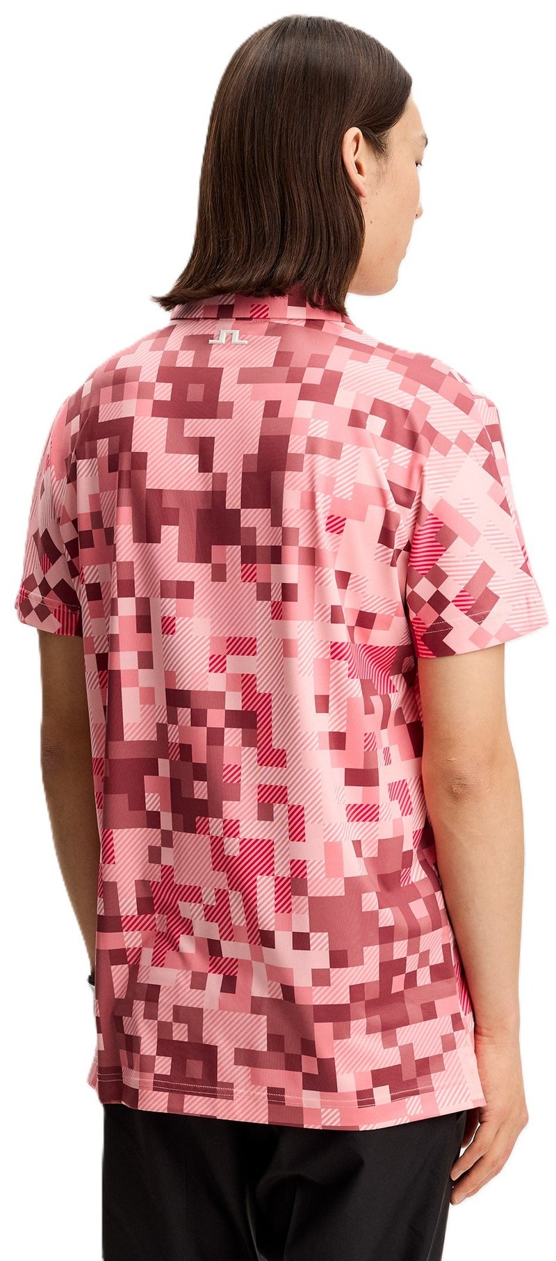 J.Lindeberg Dario Tour Print pánske polo, tour 26 pink
