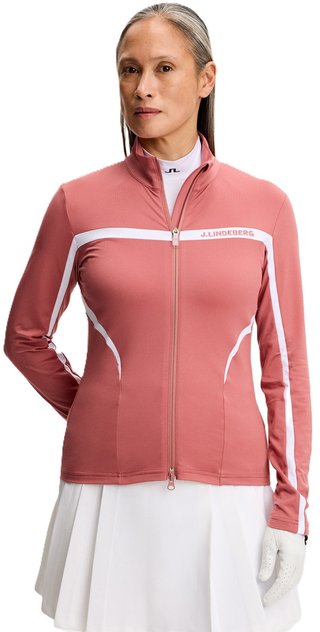 J.Lindeberg Janice Mid Layer dámska mikina, withered rose