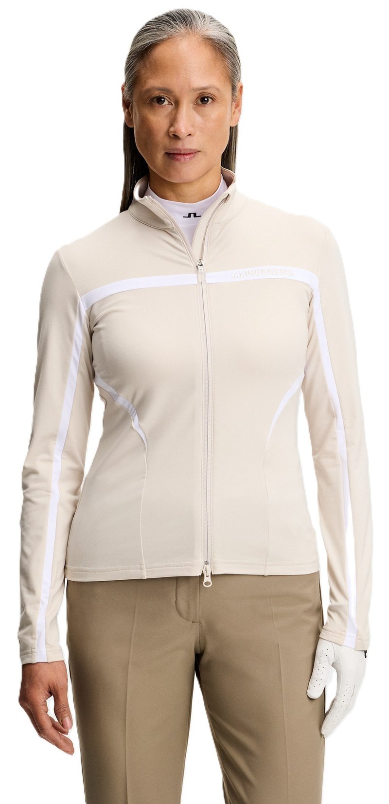 J.Lindeberg Janice Mid Layer dámska mikina, moonbeam