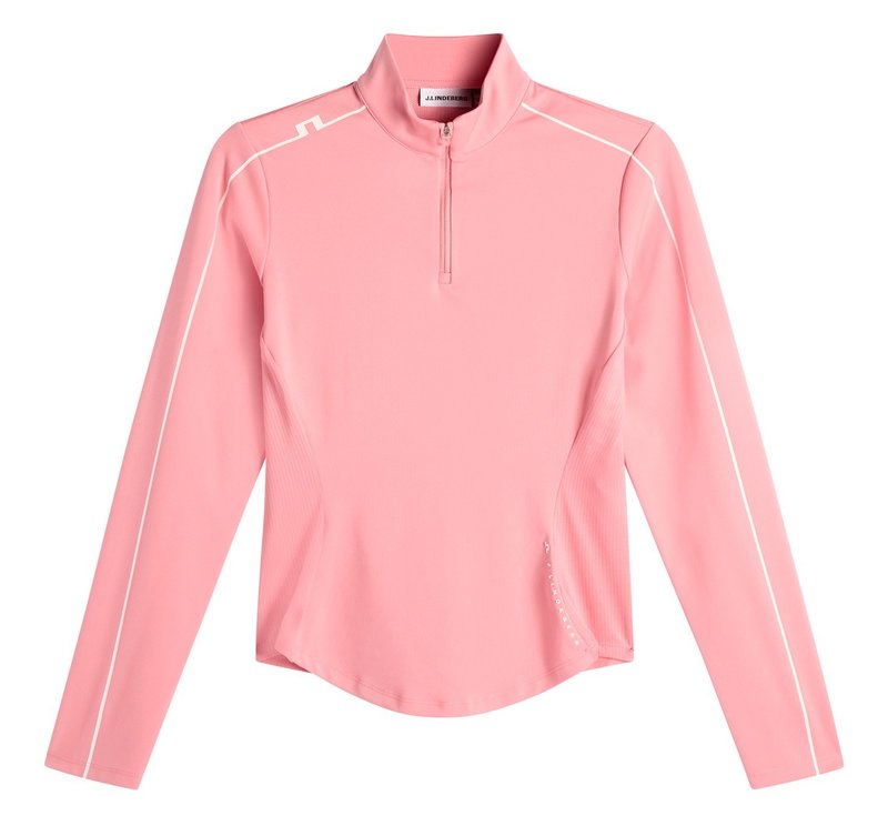 J.Lindeberg Adiola Quarter Zip Mid Layer dámska mikina, flamingo plume