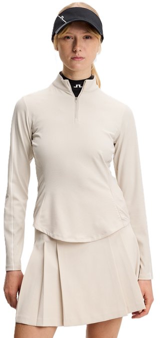 J.Lindeberg Adiola Quarter Zip Mid Layer dámska mikina, moonbeam