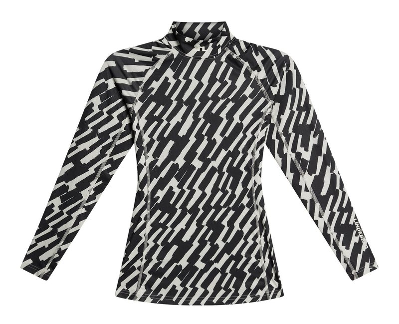 J.Lindeberg Ella Print Compression dámsky top, oak moonbeam