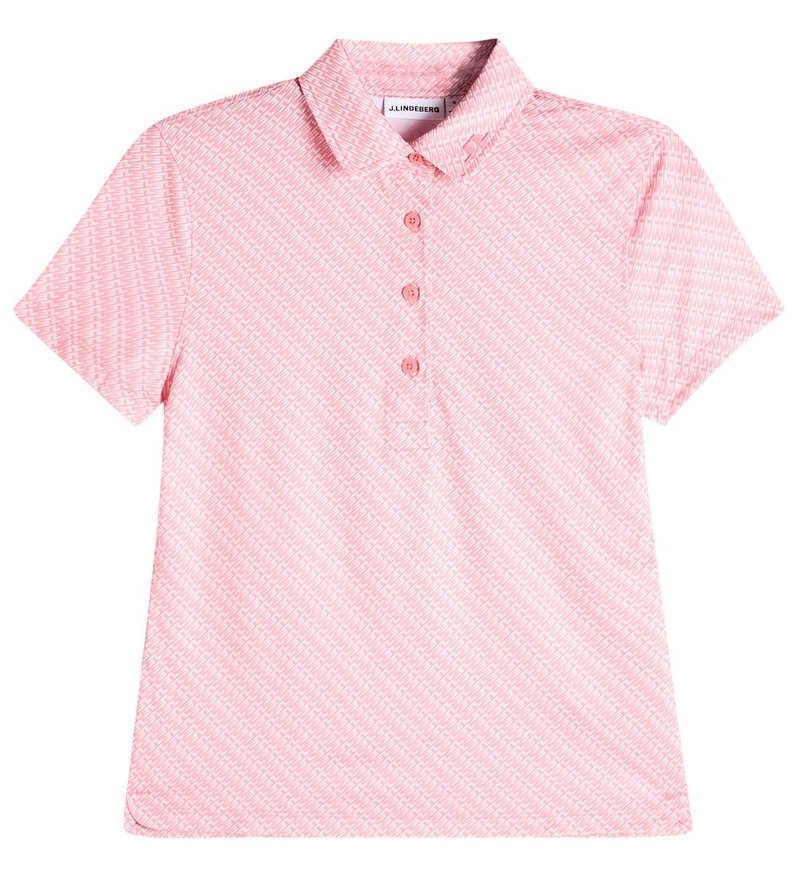 J.Lindeberg Caitlyn dámske polo, flight bridge flamingo