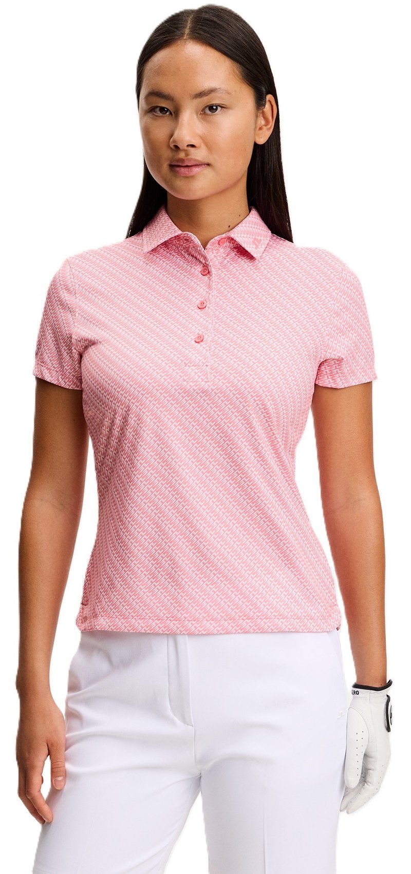 J.Lindeberg Caitlyn dámske polo, flight bridge flamingo