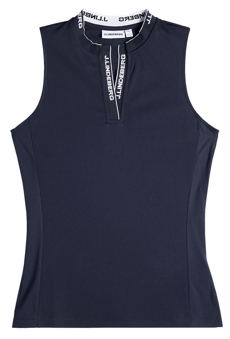 J.Lindeberg Leya Sleeveless dámske polo, JL Navy
