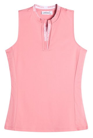 J.Lindeberg Leya Sleeveless dámske polo, flamingo plume