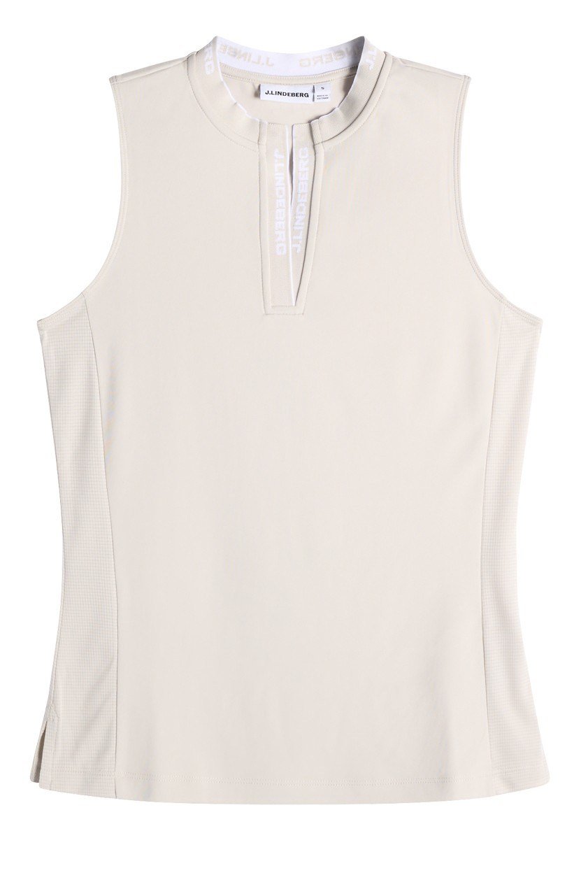 J.Lindeberg Leya Sleeveless dámske polo, moonbeam
