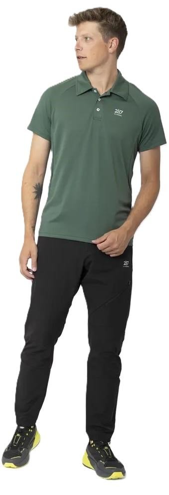 2117 of Sweden Fröseke Technical Pique pánske polo, forest green