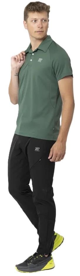 2117 of Sweden Fröseke Technical Pique pánske polo, forest green