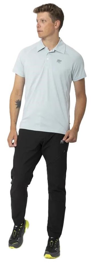 2117 of Sweden Fröseke Technical Pique pánske polo, pearl blue