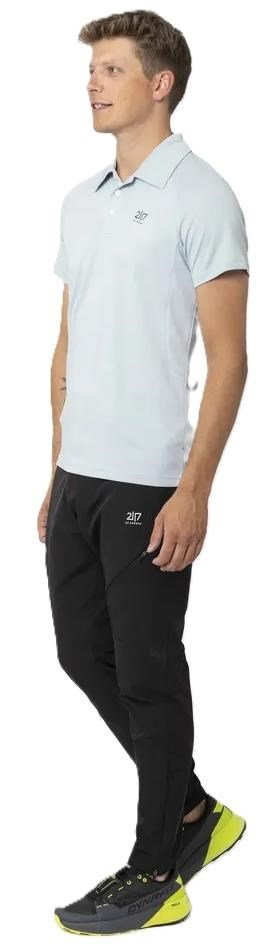 2117 of Sweden Fröseke Technical Pique pánske polo, pearl blue
