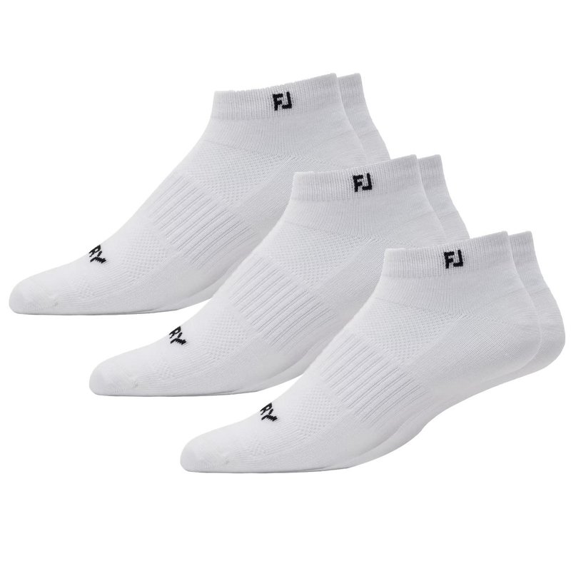 FootJoy ProDry Lightweight Sport pánske ponožky, biele, EU 39-46 (3 páry)