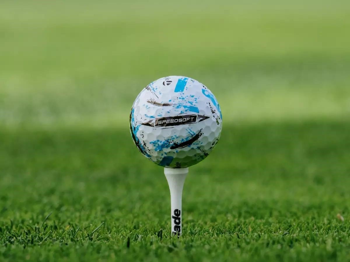 TaylorMade SpeedSoft Ink golfové loptičky, mix farieb (modrá, zelená, oranžová, ružová)