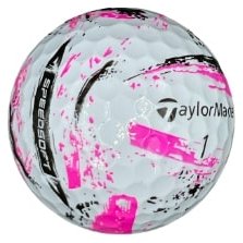 TaylorMade SpeedSoft Ink golfové loptičky, mix farieb (modrá, zelená, oranžová, ružová)